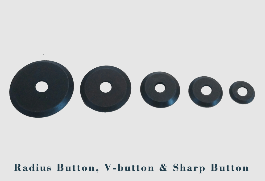 Radius Button, V-button, Sharp Button & Flat Button